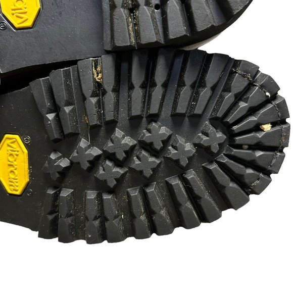 Chippewa Brown Leather Lace Up Vibram Sole Work Boot Shoes Mens Size 8 M Casual - Picture 16 of 16